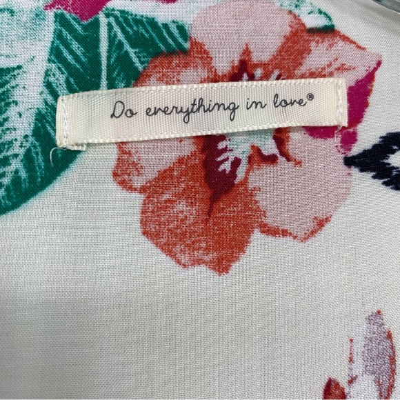 Do Everything In Love Floral Print Long Open Front Kimono/Duster Size OS - Picture 4 of 5